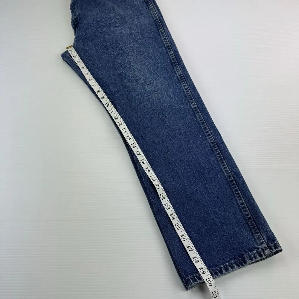 Wrangler Jeans Mens 40x30 Blue Denim Classic Fit Straight Leg 100% Cotton